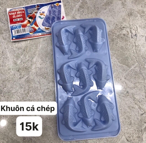 Khuôn nhựa đổ rau câu, kẹo dẻo,chocolate tiện dụng - Cá chép