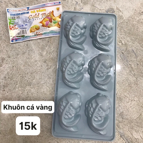 Khuôn nhựa đổ rau câu, kẹo dẻo,chocolate tiện dụng - Cá vàng