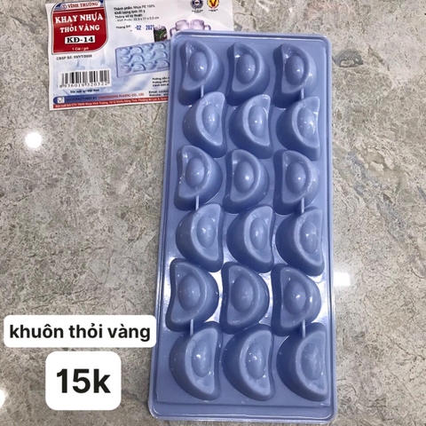 Khuôn nhựa đổ rau câu, kẹo dẻo,chocolate tiện dụng - Thỏi vàng