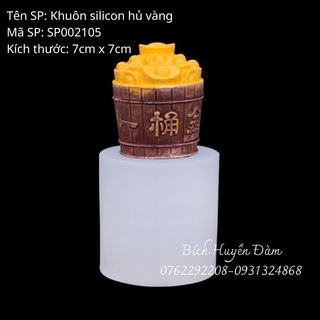 Khuôn silicon hủ vàng đổ rau câu, socola, fondant