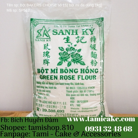 Bột mì bông hồng xanh Sanh Ký 1kg