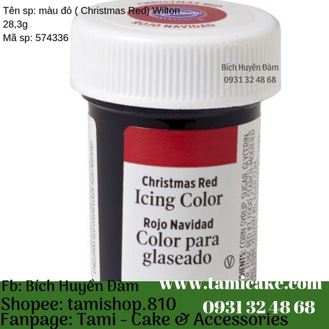 Màu Đỏ (Chirstmas Red) Wilton 28,3g