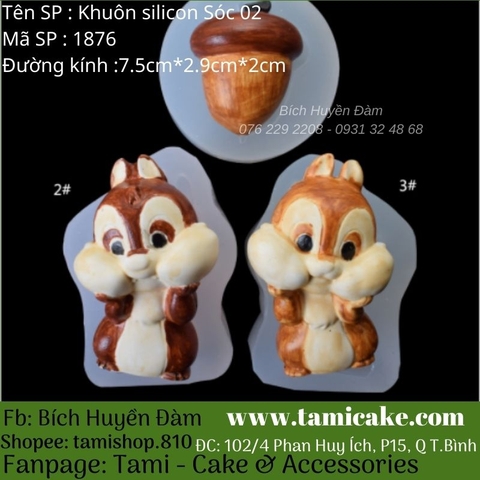 Khuôn silicon hình sóc (#2)