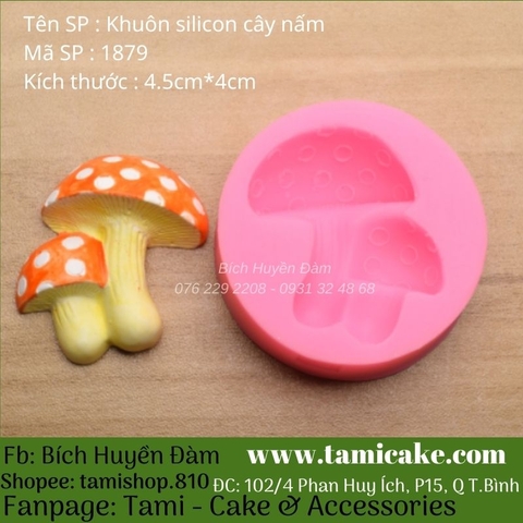 Khuôn silicon hình cây nấm 1879