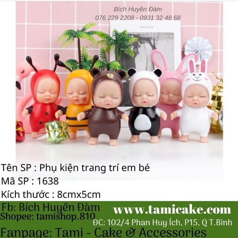 Phụ kiện trang trí - Em bé set 4 baby