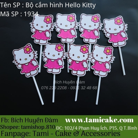 Bộ que cắm hình Hello Kitty