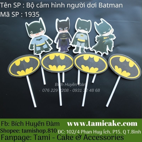 Bộ que cắm hình người dơi Batman 1935