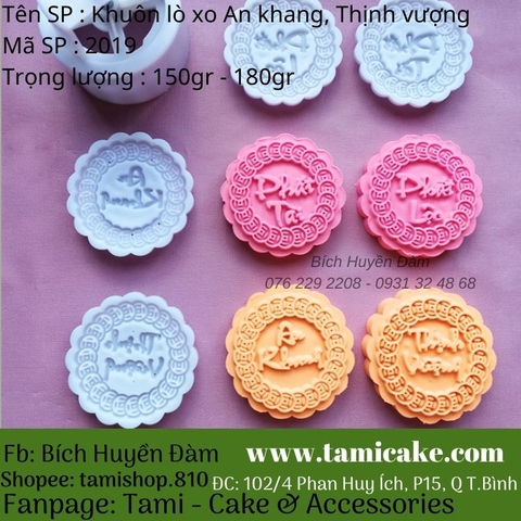 Khuôn lò xo Phát tài, Phát lộc, An khang, Thịnh vượng (150g-180g)