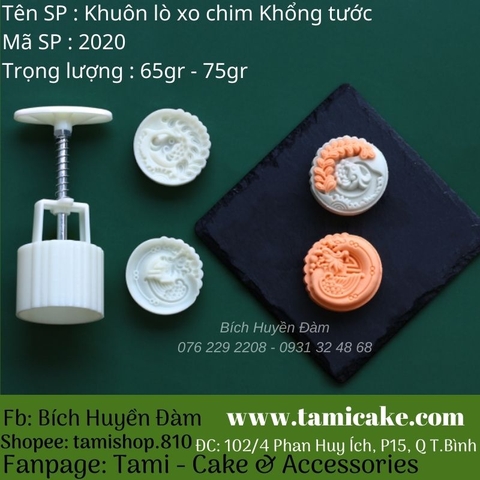 Khuôn lò xo chim khổng tước (65gr-75gr) 2020