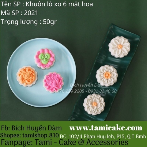 Khuôn lò xo 6 mặt hoa (50gr)