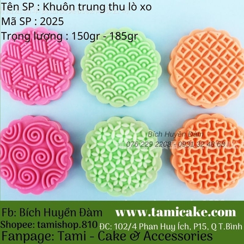 Khuôn trung thu lò xo (150gr-185gr) 2025