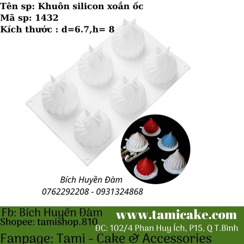 Khuôn silicon xoắn ốc 1432