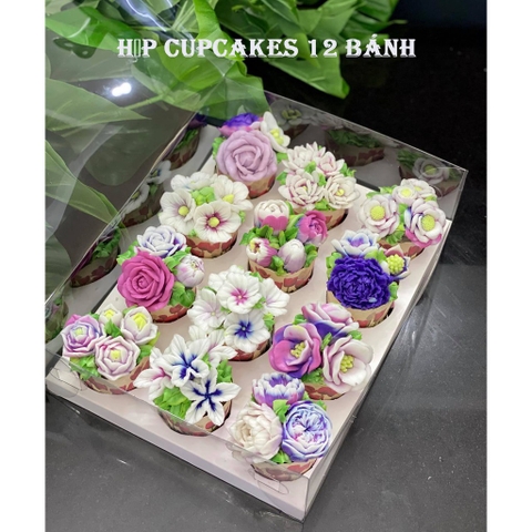 Hộp cupcake 12b mica trong