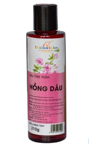 Màu thực phẩm siro Unicorn- HỒNG DÂU