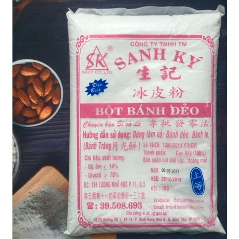 Bột bánh dẻo Sanh Ký 1kg ( Hồng )