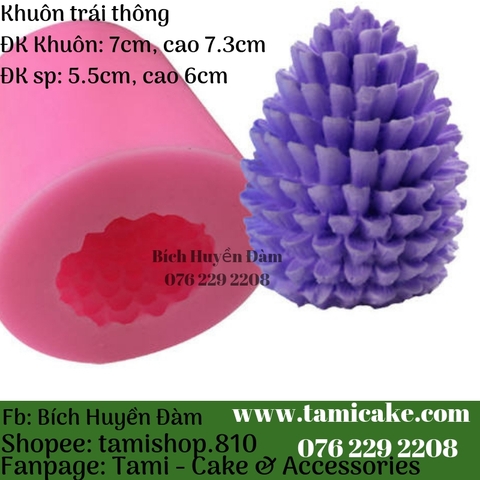 Khuôn silicon- Khuôn trái thông PVN992