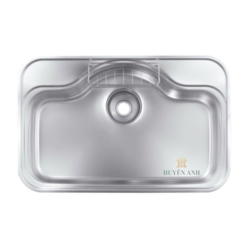 Chậu rửa bát 1 hố hạt sần nội địa Nhật Shigeru | FCM-DK FS NE (Bộ xả đúc liền khối)