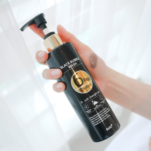 Sữa tắm trắng da Nella Black Bubble Wash 6 Pep Solution 245ml