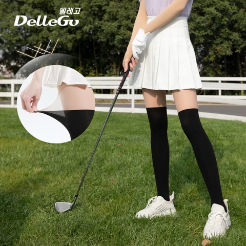 Quần tất chống nắng 2 màu trên gối cho người chơi Golf Dellego Knee-High Stocking 30/80D