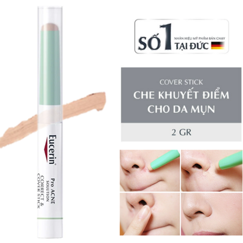 Bút Che khuyết điểm cho da mụn Pro Acne solution cover stick Eucerin 2g