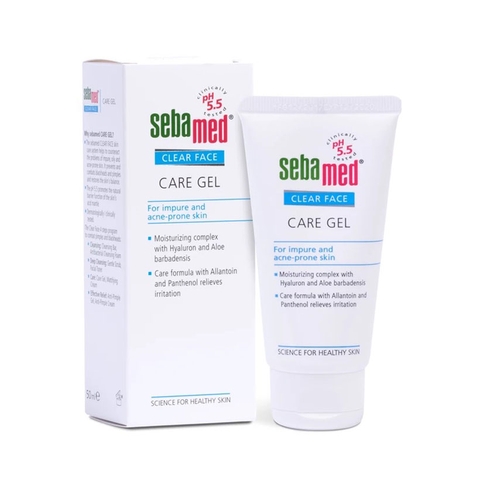 Gel dưỡng ẩm, giảm mụn Sebamed Clear Face Care Gel 50ml