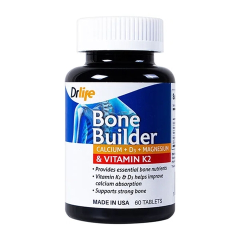 Viên uống bổ sung canxi, ngừa và điều trị loãng xương DrLife Bone Builder 60v