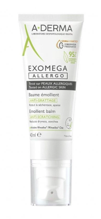 Kem dưỡng ẩm, giảm khô ngứa cho da rất khô, viêm da cơ địa A-Derma Exomega Allergo Emollient Balm 40ml