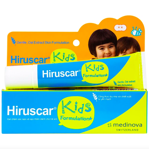 Gel giảm sẹo, giảm ngứa do côn trùng cắn cho bé Hiruscar Kid 10g