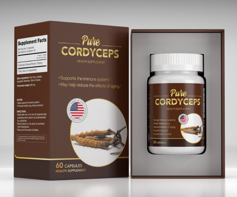 Viên uống bảo vệ sức khoẻ đông trùng hạ thảo Arnet Pharmaceutical Pure Cordyceps 60 viên