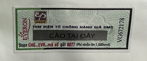Tem điện tử xanh chống hàng giả trên mỗi sản phẩm chăn ga gối Everon