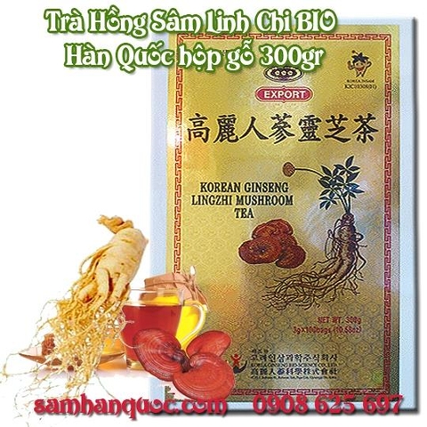 Trà Nhân Sâm Linh Chi Hàn Quốc Bio 300gr