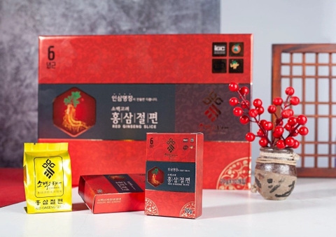 Hồng Sâm Lát 6 năm Tẩm Mật Ong SOBAEK 200G - 10 hộp x 20g