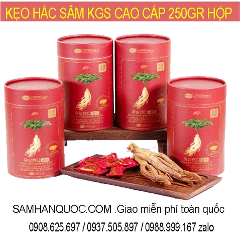 Kẹo Hắc Sâm KGS 250G Thượng Hạng Hộp