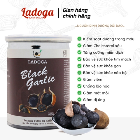 Tỏi Đen bóc vỏ Ladoga 500gr