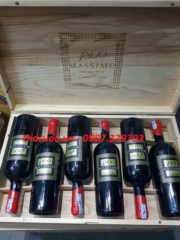 BÁN VANG Ý 1800 MASSIMO 18 %VOL GIÁ RẺ NHẤT BÁN VANG Ý 1800 MASSIMO 18 %VOL GIÁ RẺ NHẤT