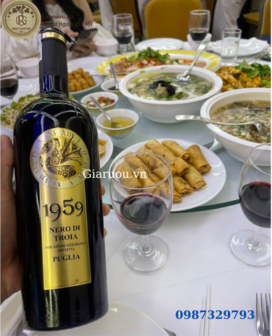 BÁN VANG Ý 1959 NERO DI TROIA GIÁ RẺ NHẤT - UỐNG SIÊU NGON BÁN VANG Ý 1959 NERO DI TROIA GIÁ RẺ NHẤT - UỐNG SIÊU NGON