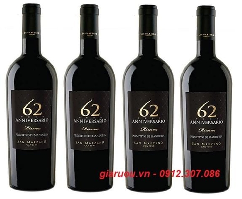 VANG Ý 62 ANNIVERSARIO BÁN RẺ NHẤT VANG Ý 62 ANNIVERSARIO BÁN RẺ NHẤT