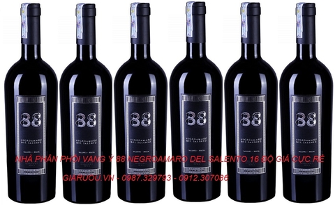 900.000Đ/CH - VANG Ý 88 NEGROAMARO 16 ĐỘ GIÁ BÁN RẺ NHẤT 900.000Đ/CH - VANG Ý 88 NEGROAMARO 16 ĐỘ GIÁ BÁN RẺ NHẤT