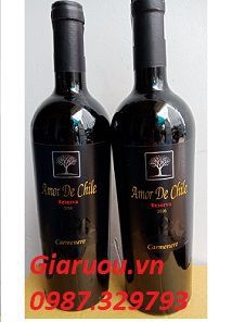 VANG CHILE AMOR DE CHILE RESERVA CARMENERE PHỤC VỤ TIỆC CƯỚI GIÁ TỐT