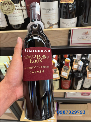 NƠI BÁN VANG PHÁP CARMIN CHATEAU BELLES EAUX TEM NHUNG GIÁ RẺ NHẤT NƠI BÁN VANG PHÁP CARMIN CHATEAU BELLES EAUX TEM NHUNG GIÁ RẺ NHẤT