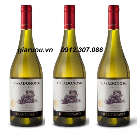 PHÂN PHỐI VANG CHILE CASADONOSO BICENTENARIO GRAN RESERVA CHARDONNAY PHÂN PHỐI VANG CHILE CASADONOSO BICENTENARIO GRAN RESERVA CHARDONNAY