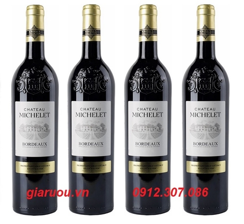 BÁN VANG PHÁP CHATEAU MICHELET BORDEAUX CHÍNH HÃNG GIÁ RẺ NHẤT BÁN VANG PHÁP CHATEAU MICHELET BORDEAUX CHÍNH HÃNG GIÁ RẺ NHẤT