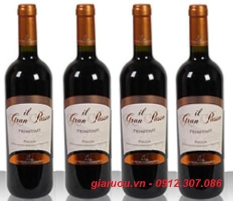 GIÁ RẺ NHẤT THỊ TRƯỜNG - VANG Ý IL GRAN PASSO PRIMITIVO GIÁ RẺ NHẤT THỊ TRƯỜNG - VANG Ý IL GRAN PASSO PRIMITIVO