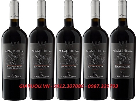 GIÁ RẺ NHẤT VANG Ý MEGALE HELLAS MALVASIA NERA