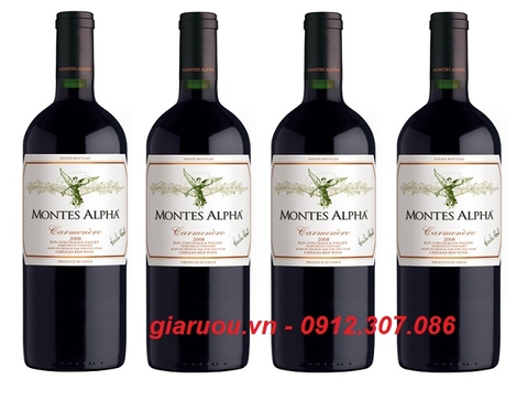 PHÂN PHỐI VANG CHILE MONTES ALPHA CARMENERE GIÁ RẺ NHẤT PHÂN PHỐI VANG CHILE MONTES ALPHA CARMENERE GIÁ RẺ NHẤT