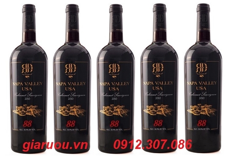 RƯỢU VANG MỸ NAPA VALLEY 88 CABERNET SAUVIGNON GIÁ RẺ NHẤT -GIARUOU.VN RƯỢU VANG MỸ NAPA VALLEY 88 CABERNET SAUVIGNON GIÁ RẺ NHẤT -GIARUOU.VN