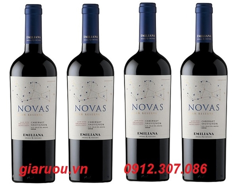 BÁN BUÔN VANG CHILE NOVAS GRAN RESERVA CABERNET SAUVIGNON GIÁ TỐT NHẤT BÁN BUÔN VANG CHILE NOVAS GRAN RESERVA CABERNET SAUVIGNON GIÁ TỐT NHẤT