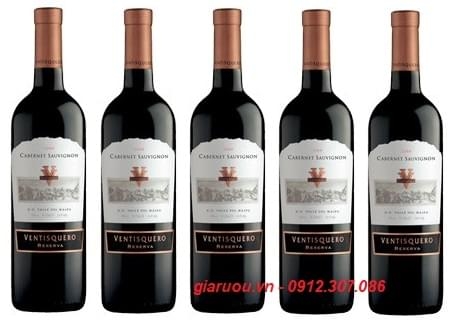 GIÁ RẺ: 253.000đ - VANG VENTISQUERO RESERVA CABERNET SAUVIGNON