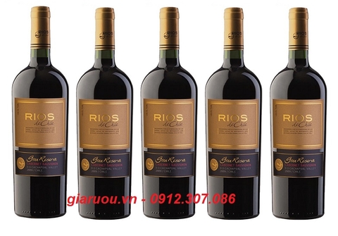 VANG CHILE RIOS DE CHILE GRAN RESERVA PHỤC VỤ TIỆC CƯỚI GIÁ TỐT NHẤT VANG CHILE RIOS DE CHILE GRAN RESERVA PHỤC VỤ TIỆC CƯỚI GIÁ TỐT NHẤT