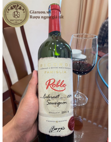 ROBLE RICORDI FAMIGLIA CABERNET SAUVIGNON - RƯỢU ARGENTINA TUYỆT NGON